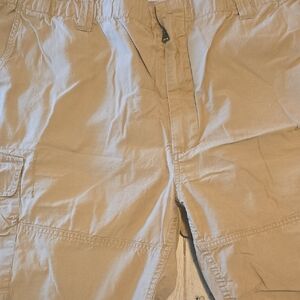 Ralph Lauren Tan Cargo Shorts Lightweight Cotton Blend